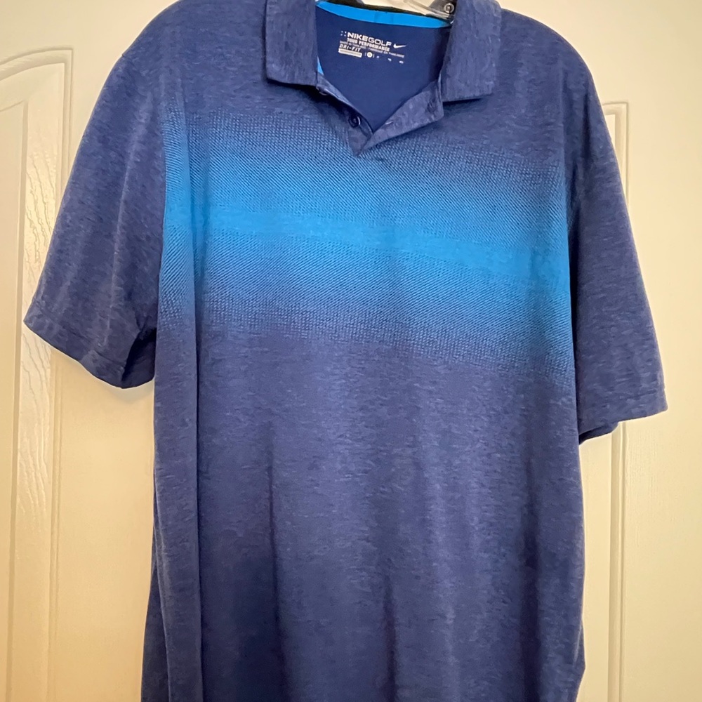 Nike Men's Gradient Blue golf Polo Shirt